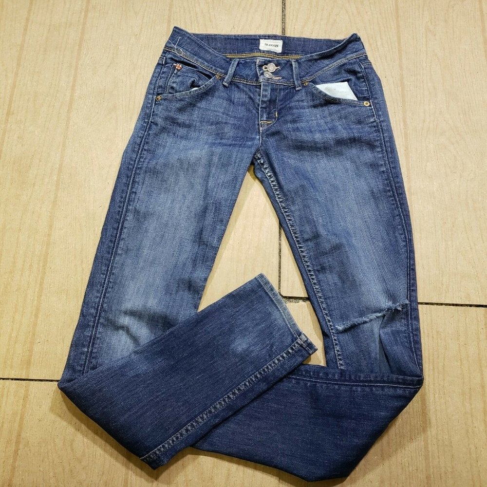 Hudson Skinny Jeans size 24 Collin Flap Jeans 24x31 - Distressed‎
